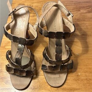 Bottega Veneta Tan and Brown Sandals